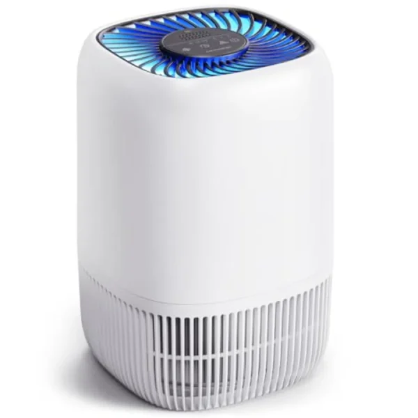 Air Purifiers for Home with High Efficiency Filter Up to 1076 Ft² for Pet Hair Odors Pollen Smoke Compact Air Cleaner with 3 Sp